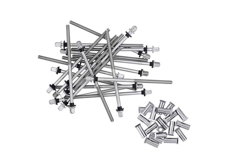 DW True Pitch 50 Bass Drum Tension Rods 20pk