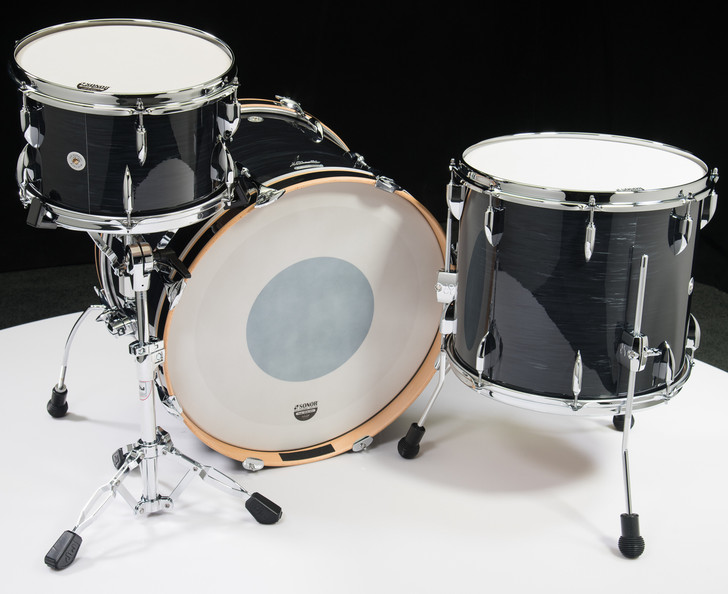 Sonor Vintage Series 3pc Shell Pack 13/16/22 - Vintage Black Slate - Top Angle