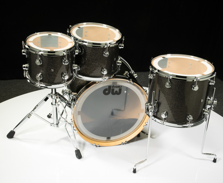 DW Performance Series 4pc Shell Pack Pewter Sparkle 10/12/14/20