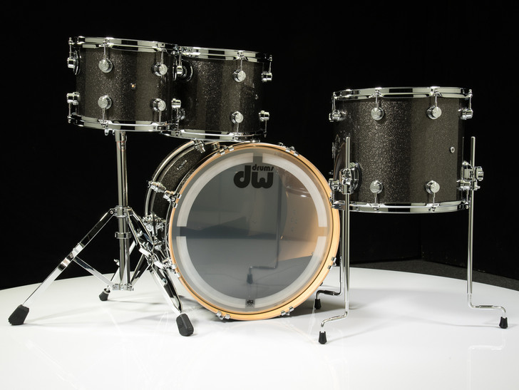 DW Performance Series 4pc Shell Pack Pewter Sparkle 10/12/14/20