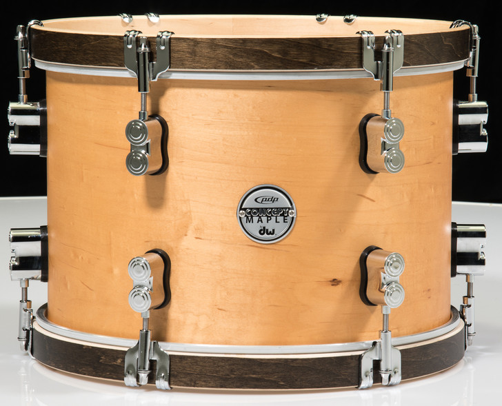 PDP Concept Maple Classic 3 pc Shell Pack- Natural with Walnut Hoop - 13/16/26 - Tom
