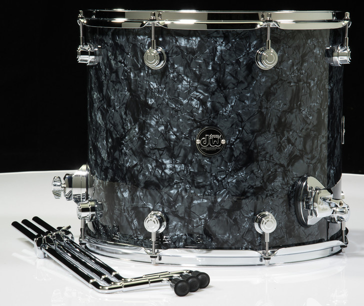 DW Performance Series 4pc Shell Pack 10/12/16/22 Black Diamond - Floor Tom