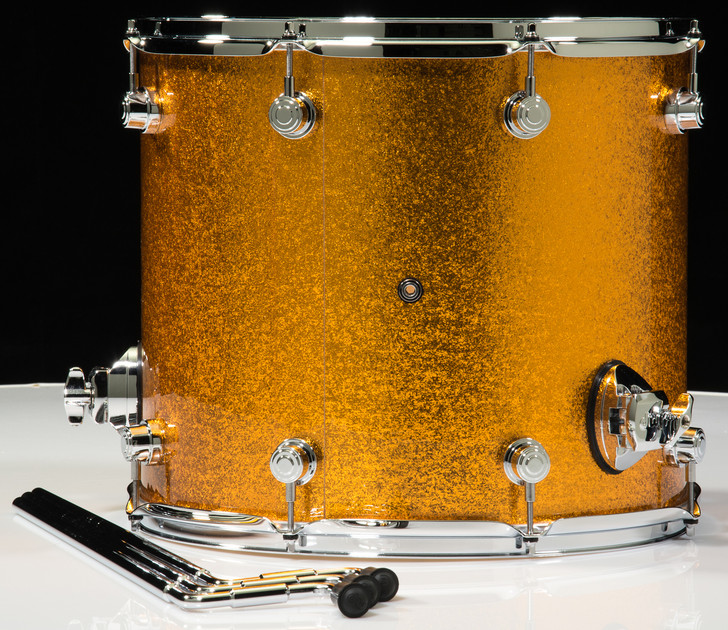 14x16 Gold Sparkle Floor Tom Back