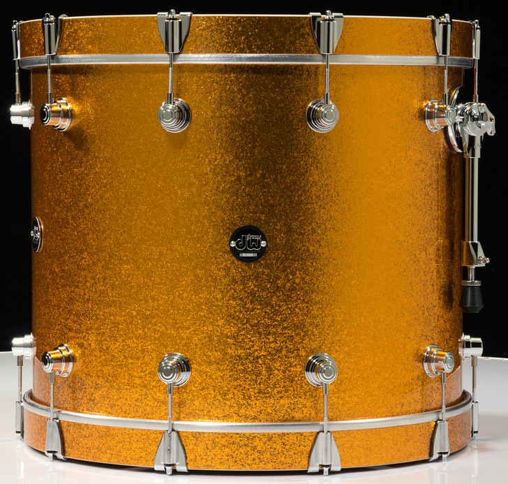 18x22 Gold Sparkle Bass Drum Top View
