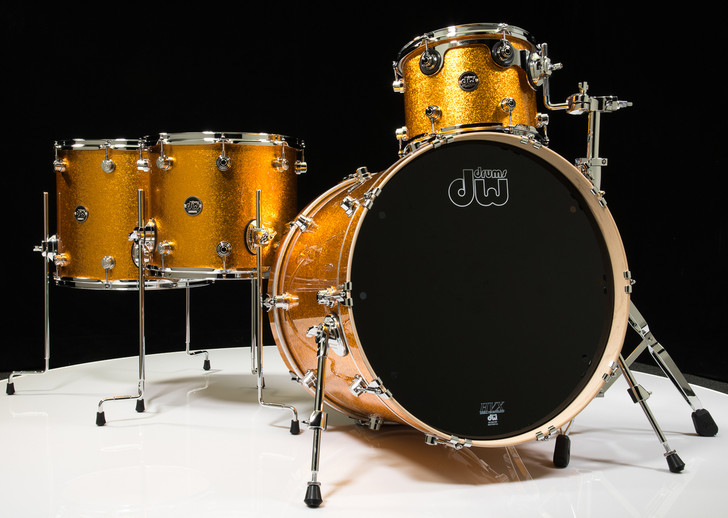 DW Performance Series 4pc Shell Pack Gold Sparkle 12/14/16/22