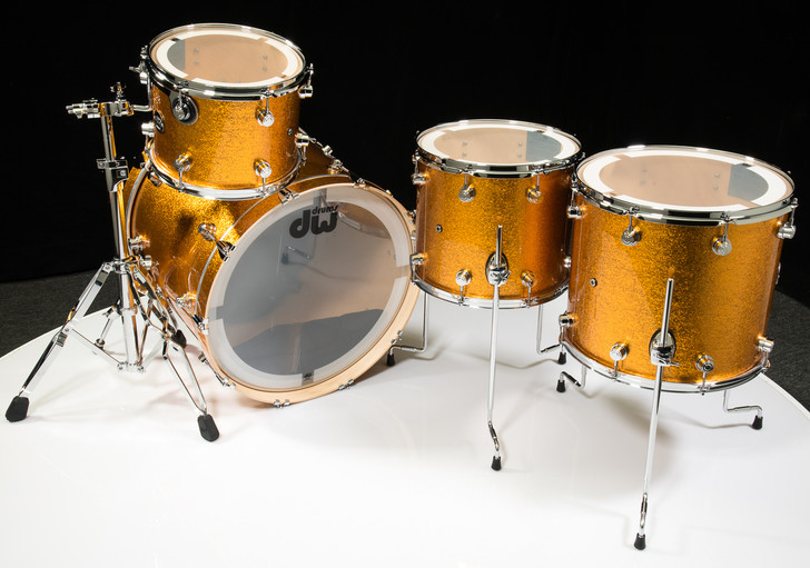 DW Performance Series 4pc Shell Pack Gold Sparkle 12/14/16/22