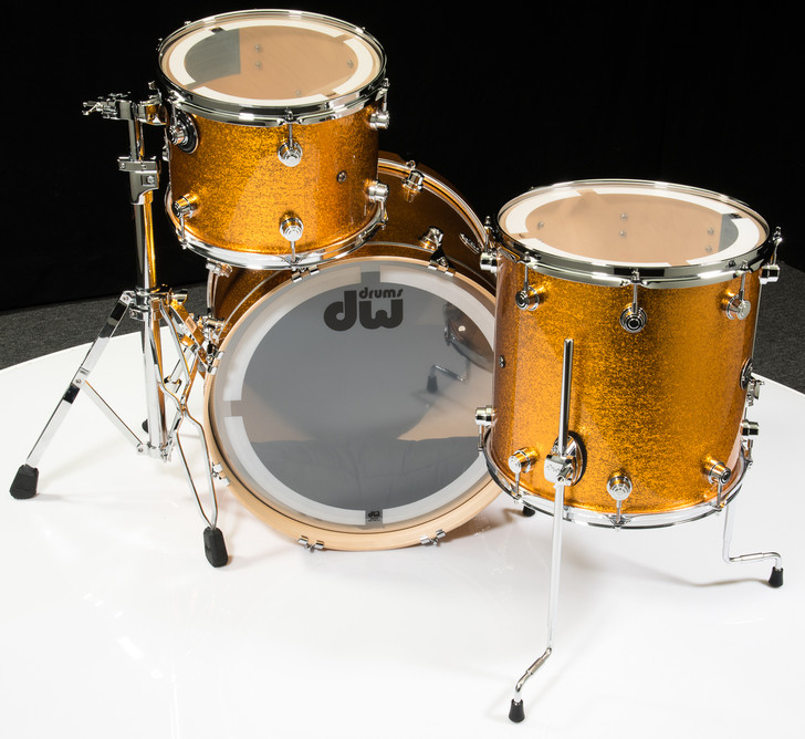 DW Performance Series 3pc Shell Pack Gold Sparkle 12/14/20 Top View