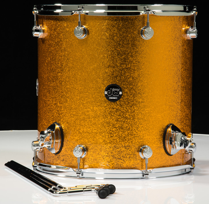 DW Performance Series 3pc Shell Pack Gold Sparkle 13/16/24 Shallow