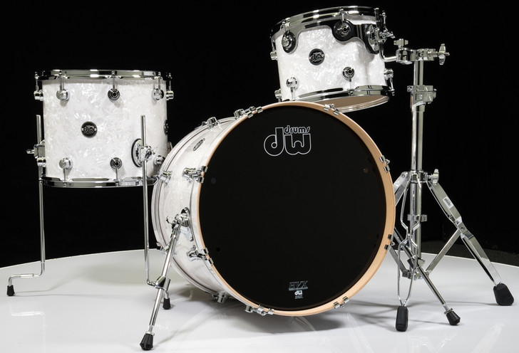 DW Performance Series 3pc Drum Kit White Marine 12/14/20