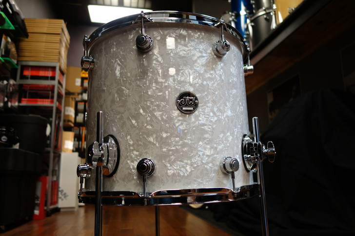 DW Performance Series 3pc Drum Kit White Marine 13/16/24