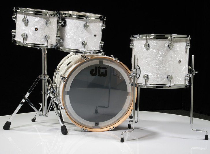 DW Performance 4pc Drum Kit White Marine 10/12/14/20