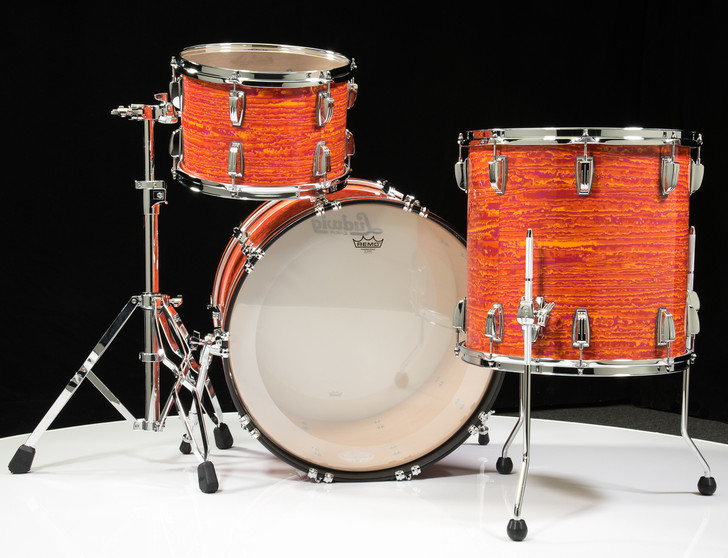 Ludwig Classic Maple FAB 3pc Shell Pack 13/16/22 - Mod Orange - Back