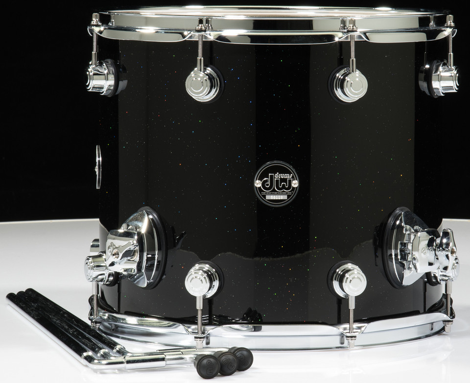 DW Performance Series 12x14 Floor Tom - Black Mirra