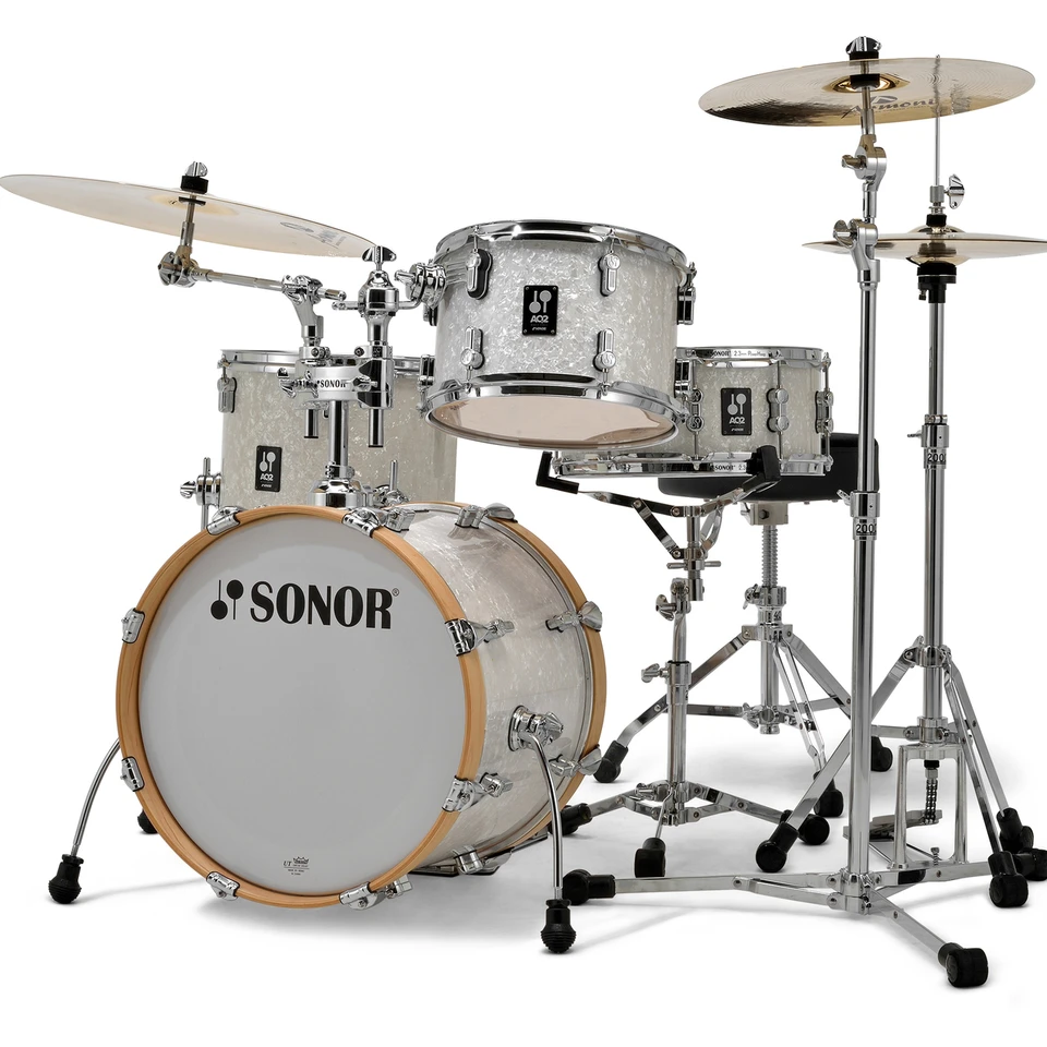 Sonor AQ2 Maple Bop Kit 4pc Shell Pack - White Marine Pearl