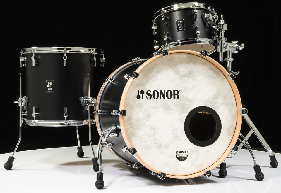 Sonor SQ1 22" 3-piece Shell Pack - GT Black