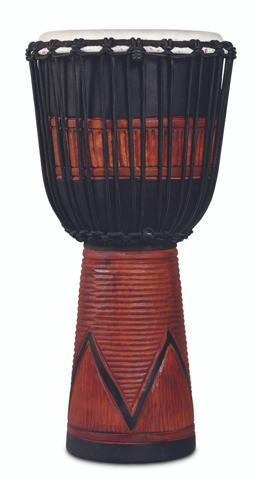 LP World Beat Wood Art Large Djembe, Black