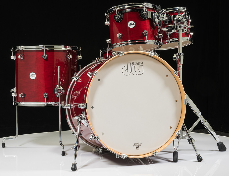DW Design Series 5pc Drum Set - Cherry Stain