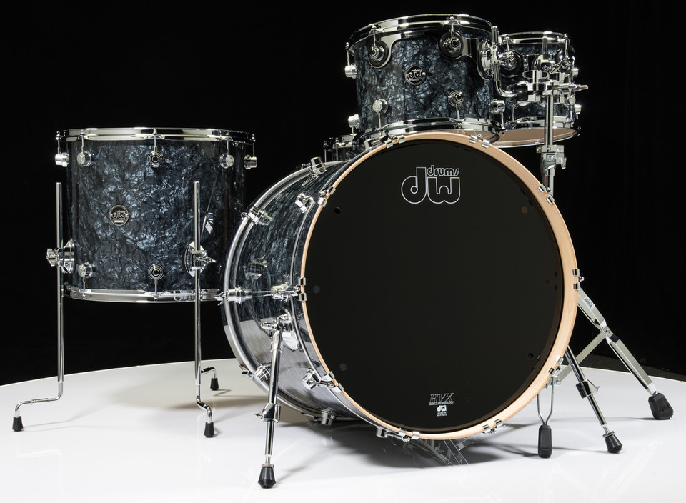 DW Performance Series 5pc Drum Kit Black Diamond 10/12/16/22/14SD