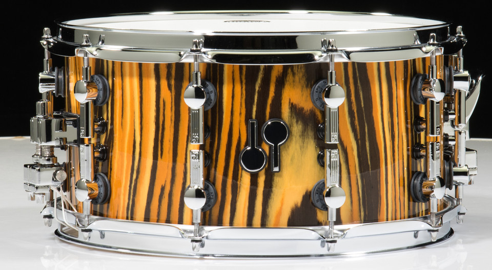 Sonor SQ2 Tiger Finish 14x7 Snare Drum with Chrome Hardware