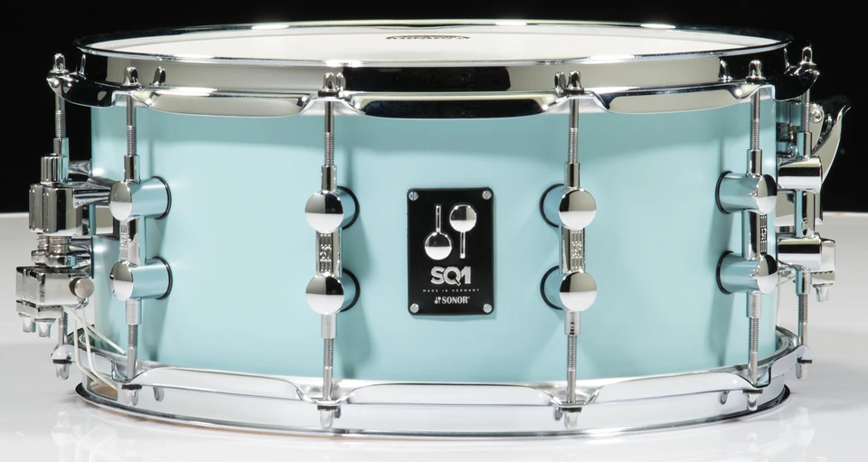 Sonor SQ1 14x6.5 Snare Drum - Cruiser Blue 100% Birch Shell