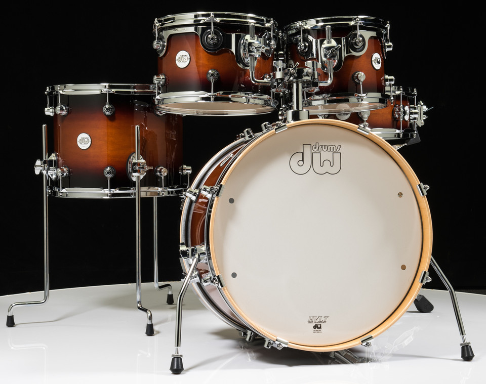 DW Design Series Frequent Flyer 5pc Bonus Pack - Tobacco Burst