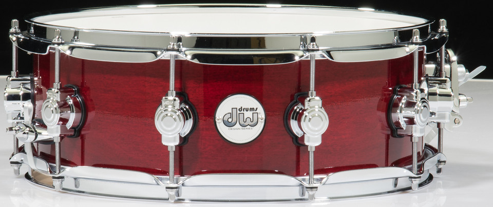 DW Design Series 5.5x14 Maple Snare Drum - Cherry Stain