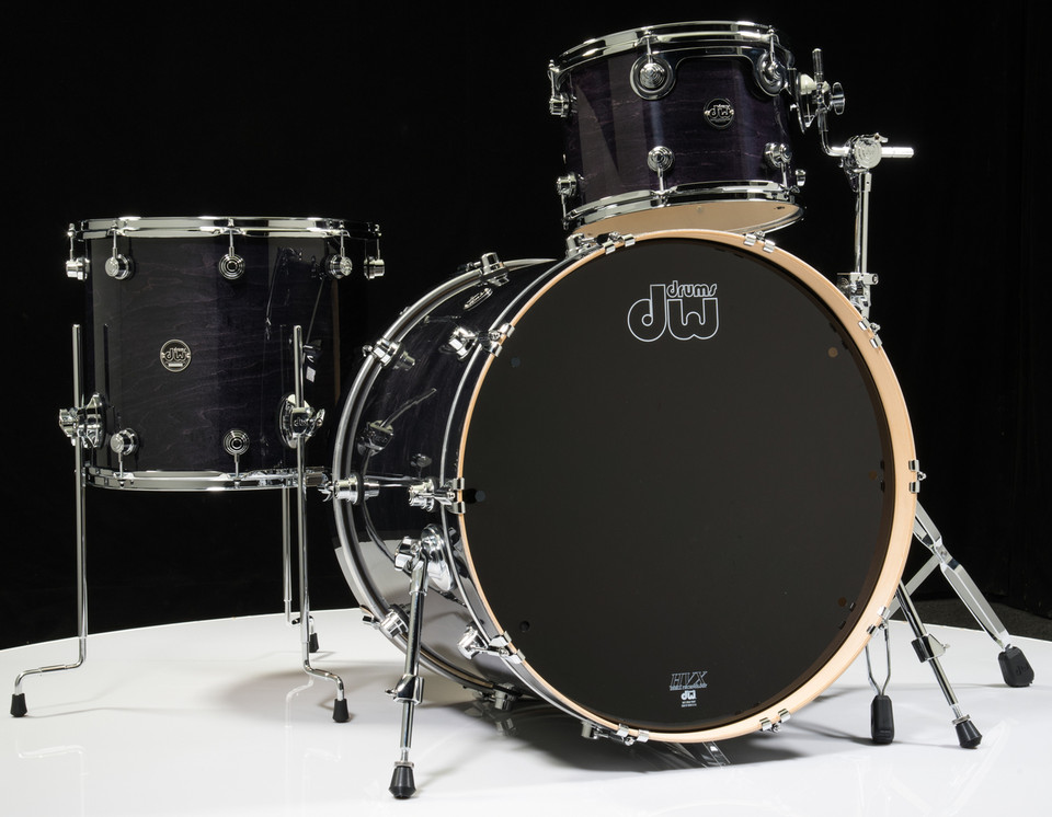DW Performance Series 3pc Shell Pack - Ebony Stain 13/16/24