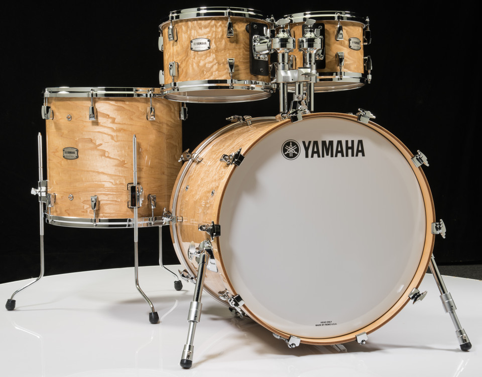 Yamaha Phoenix 4pc Drum Set Gloss Natural Ash with Mount