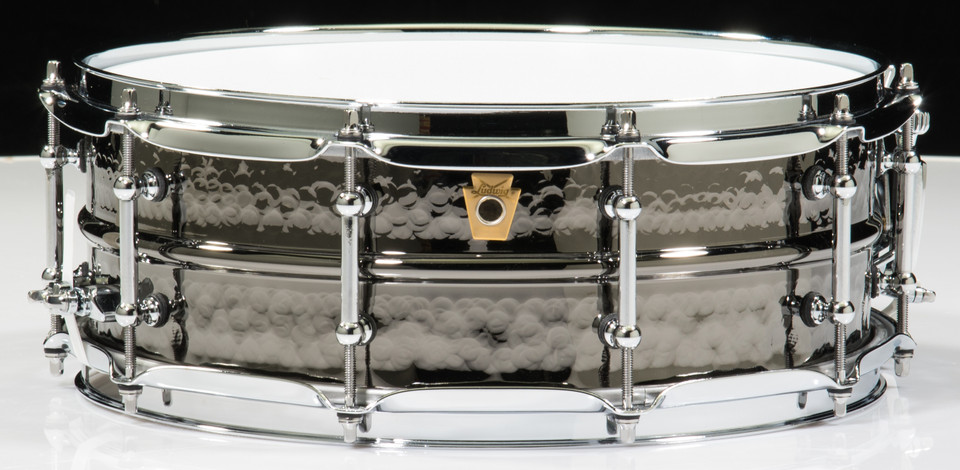 Ludwig 5.5x14 Hammered Black Beauty Snare Drum w/Tube Lugs