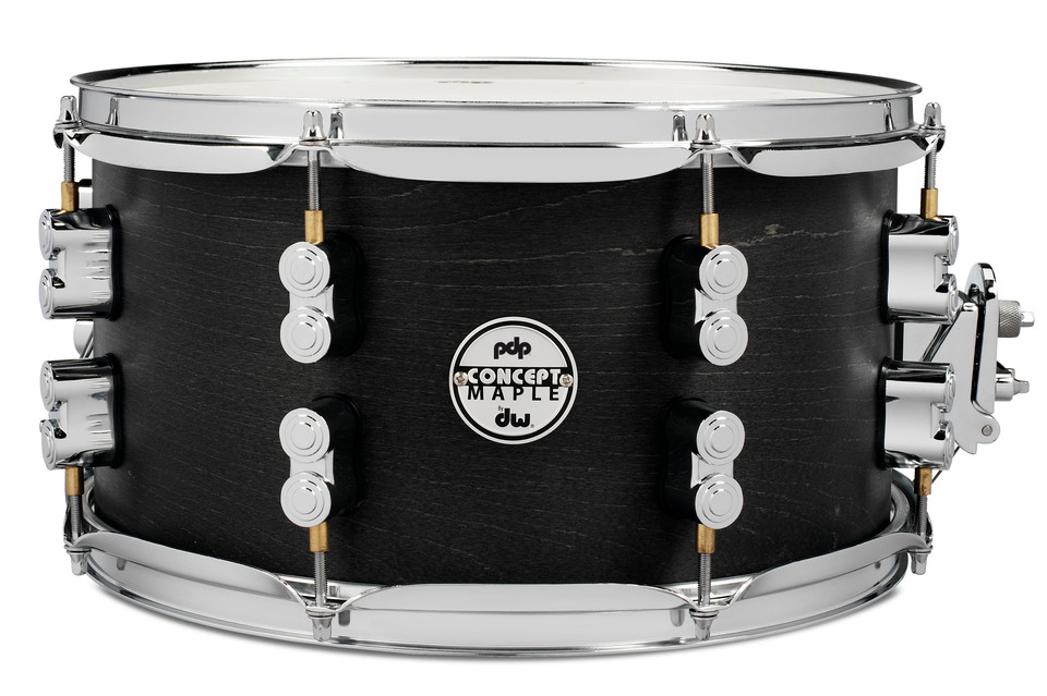 PDP Concept Black Wax Maple 7x13 Snare Drum PDSN0713BWCR
