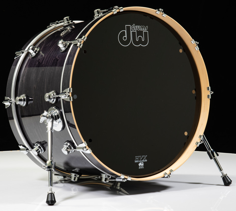 DW Performance Series 14x22 Bass Drum - Ebony Stain