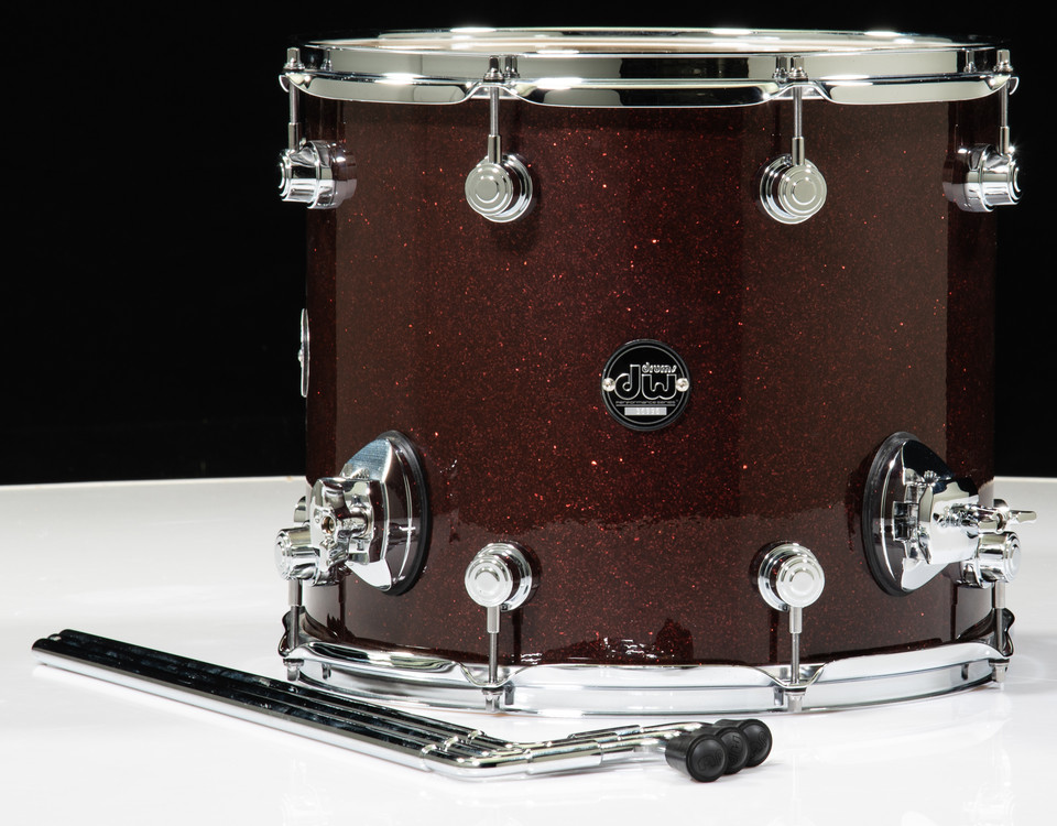 DW Performance Series 12x14 Floor Tom - Merlot Glass DRPF1214LTMG