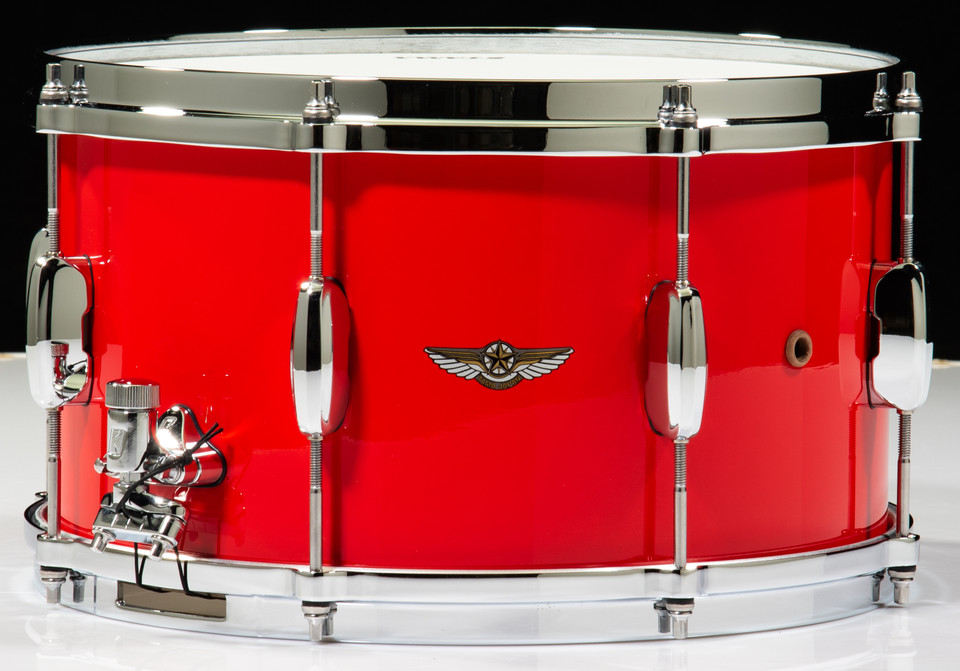 Tama Star Walnut 8x14 Snare - Solid Candy Red
