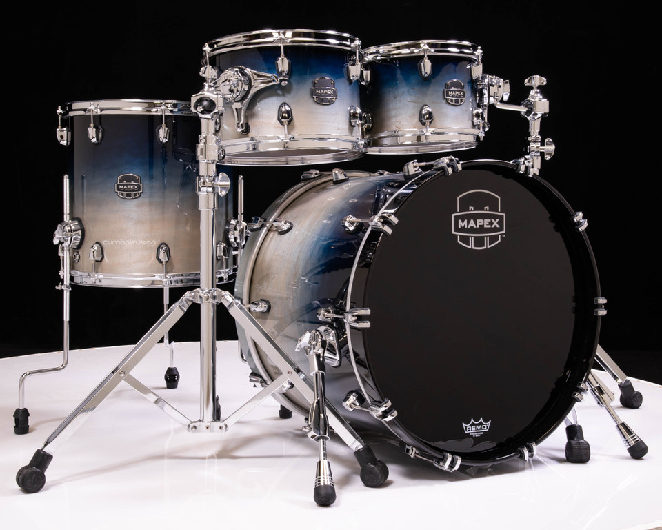 Mapex Saturn 4pc Fusion Shell Pack - Teal Blue Fade (SR504XRJ)