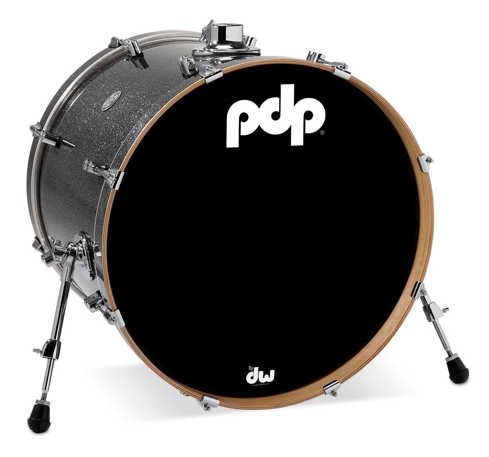 PDP Concept Maple 18x22 Bass Drum - Black Sparkle (PDCM1822KKBP)