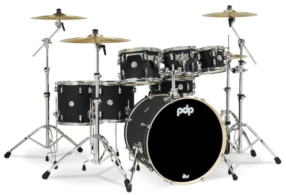 PDP Concept Series Maple 7pc Shell Pack - Satin Black