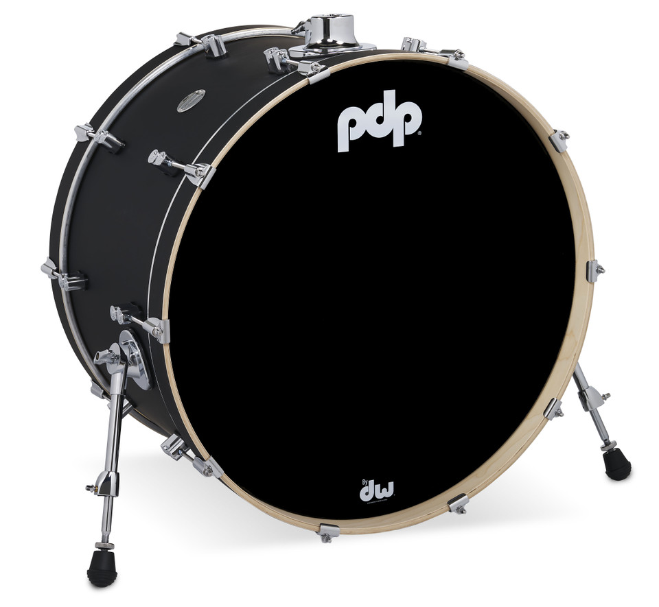PDP Concept Maple 14X24 Bass Drum - Satin Black (PDCM1424KKBK)