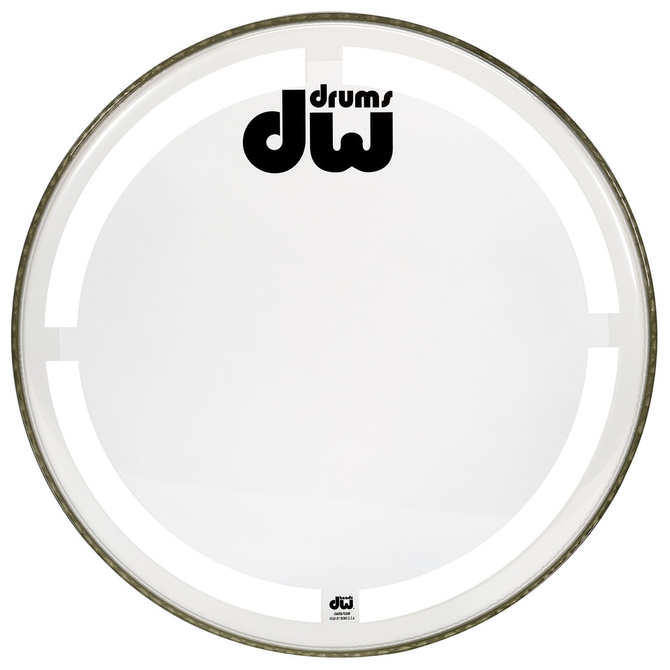 DW Coated/Clear Bass Drum Head - 22" (DRDHCC22K)