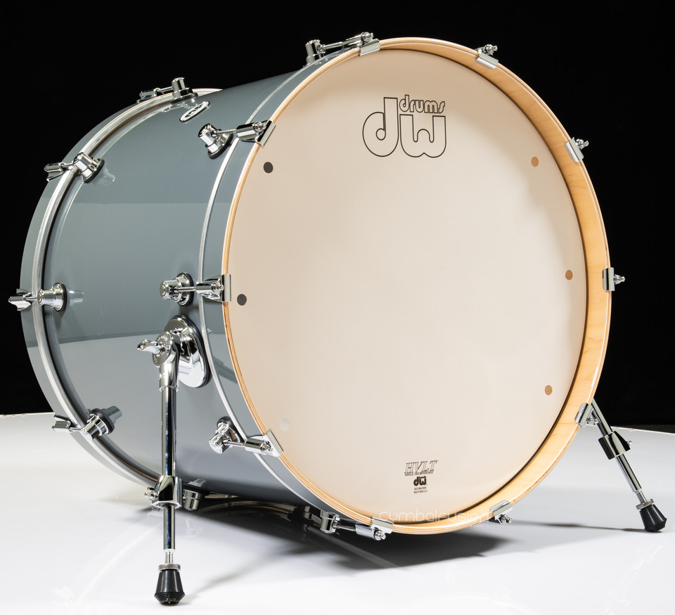 DW Design Series 18x22 Bass Drum - Steel Gray