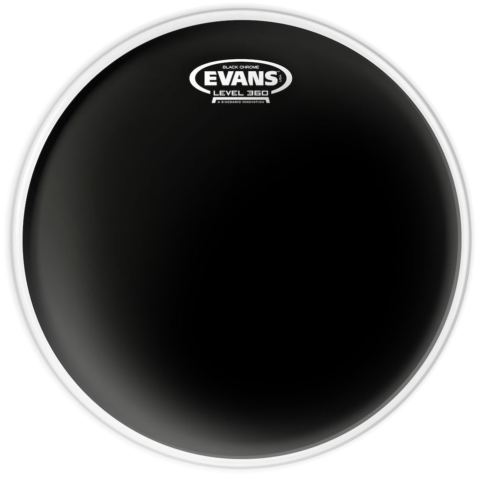 Evans Black Chrome Drum Head - 18"