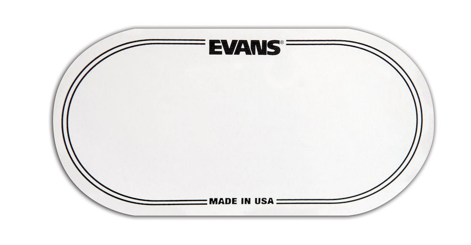 Evans EQ Double Pedal Patch, Clear Plastic - Pack of 2