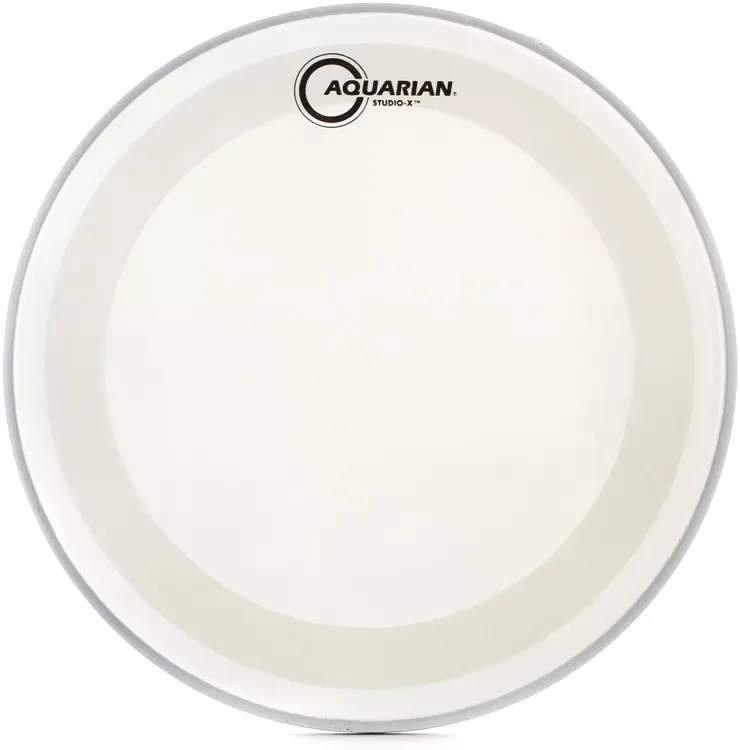 Aquarian Studio-X White Texture Coated Drumhead with X Ring - 14"