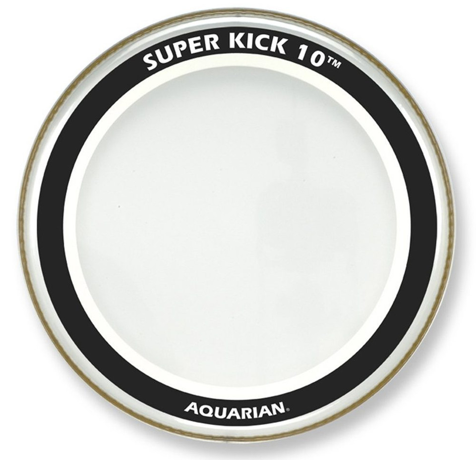 Aquarian SuperKick 10 Clear with Floating Muffle Ring - 22"