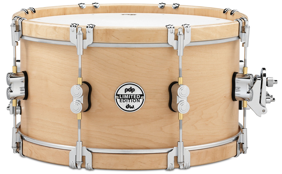PDP 7x14 Limited Classic Wood Satin Oil Hoop Snare Chrome HW