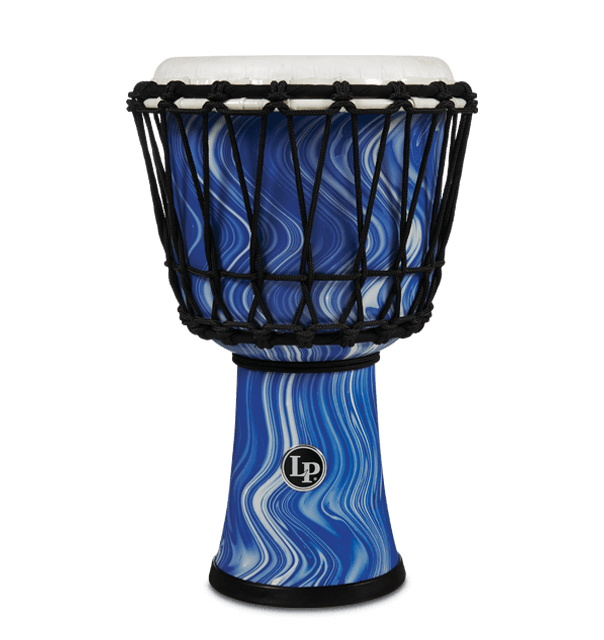 LP World 7 in. Rope Circle Djembe - Blue Marble
