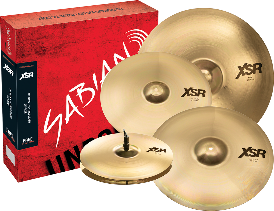 Sabian XSR Performance Set w/free 18" Crash