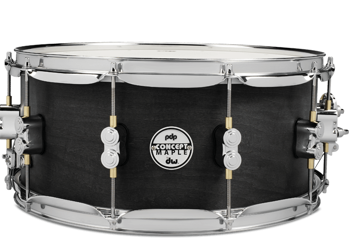 PDP Concept Maple 6.5x14 Black Wax Snare Drum Chrome PDSN6514BWCR