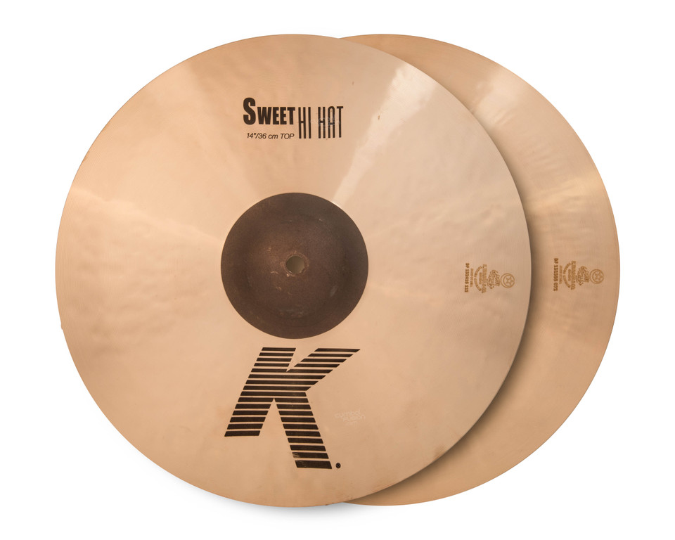 Zildjian 14" K Sweet Hi-Hat Pair front view