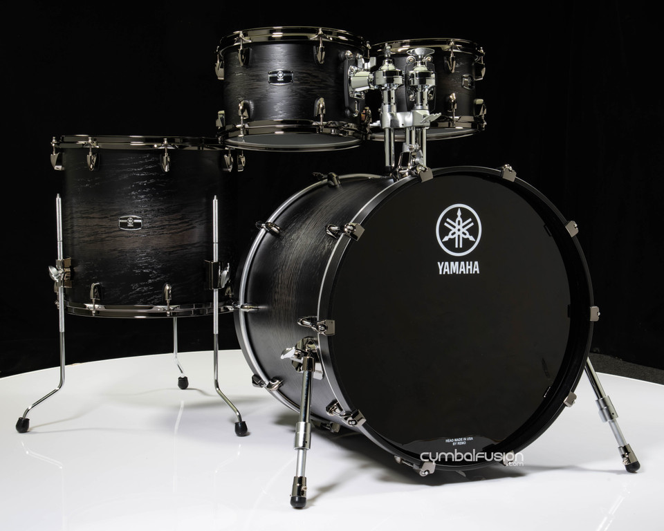 Yamaha Live Custom Hybrid Oak 4pc Shell Pack - Uzu Charcoal Sunburst