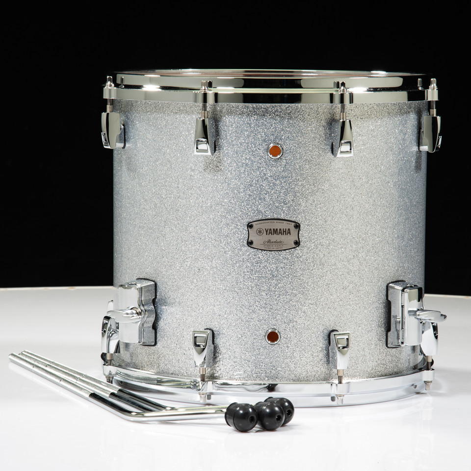 Yamaha Absolute Hybrid Maple 14x13 Floor Tom - Silver Sparkle (AMF-1413SLS) UPC 86792989341